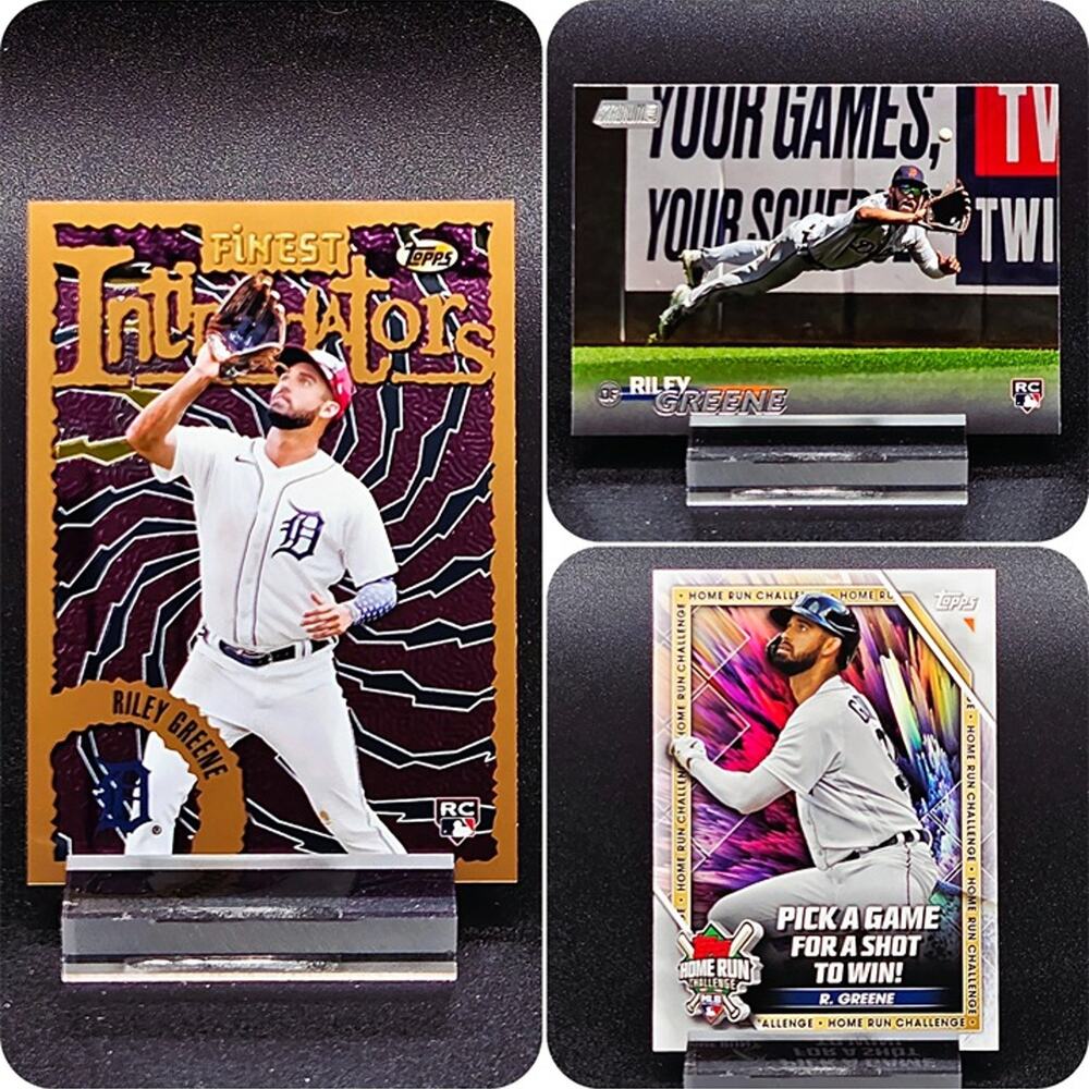 Riley Greene Topps Finest Intimidators Home Run RC Detroit Tigers Star Rookie